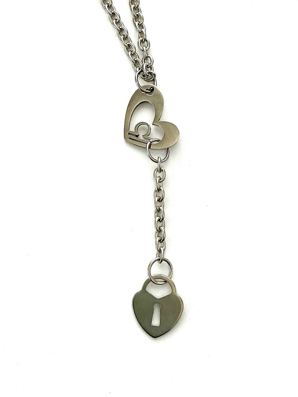 🆕 Libra/Air Sign Pendant Necklace-Stainless Steel